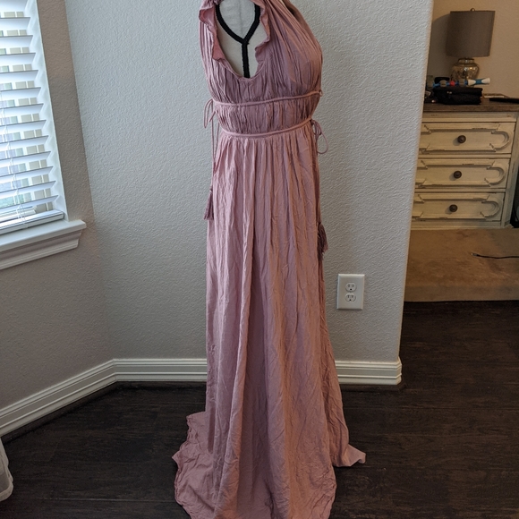Azazie Blush Bridesmaid Dress Sz A2 - Picture 8 of 16